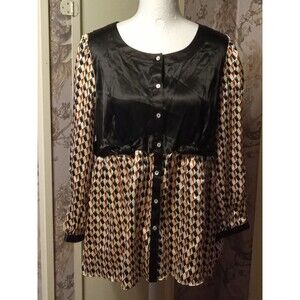 Studio M 100% Silk Blouse Medium